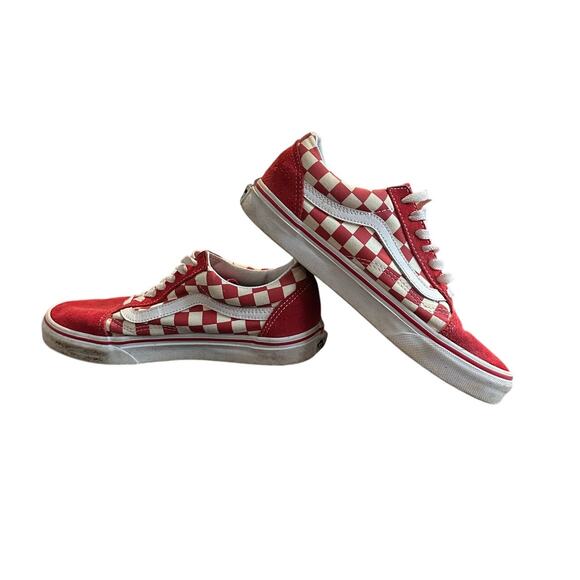 Old Skool Red Checkered Vans Men's Size 6 Women's Size 7.5 - Picture 2 of 7